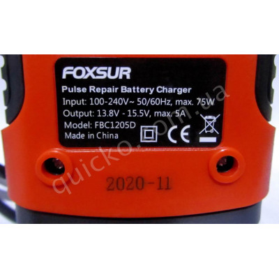 Автоматическое зарядное устройство FOXSUR 12V 5-6A  для зарядки, восстановления, и десульфатации автомобильных аккумуляторов
