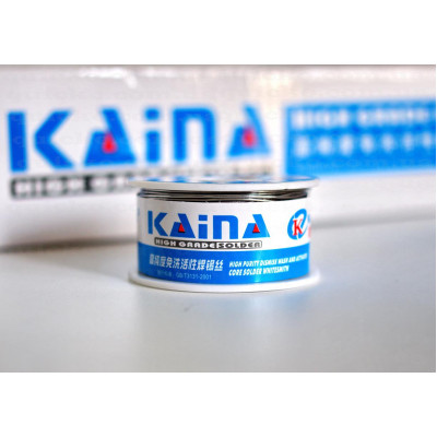 Припой с флюсом KAINA (синяя) 0.8 мм 100 грамм 63-37