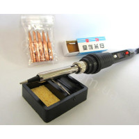 Паяльник 908S 80Вт C Монитором, Регулировкой и Поддержкой Температурного Режима (Комплект) Черный Паяльник 908S 80Вт C Монитором, Регулировкой и Поддержкой Температурного Режима (Комплект) Черный