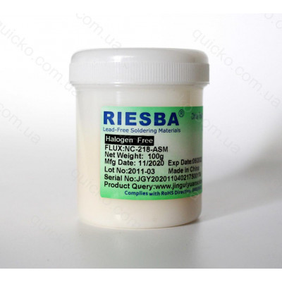 Флюс-гель RIESBA NC-218-ASM Нейтральний 100 грам 